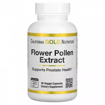 Экстракт цветочной пыльцы California Gold Nutrition, 90 капсул