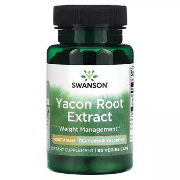 Экстракт корня якона, 90 растительных капсул Swanson