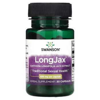 Экстракт Swanson LongJax Eurycoma Longifolia Jack 400 мг