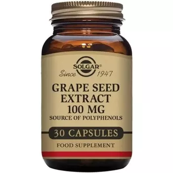 Экстракт виноградных косточек, растительные капсулы 100 мг, Solgar