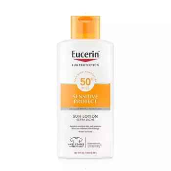 Экстралегкое солнцезащитное молочко Sun Lotion Extra Light Spf 50+ Eucerin, 400 ml