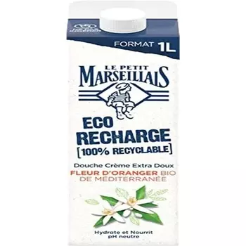 Экстрамягкий крем для душа с органическим ароматом цветков апельсина Le Petit Marseillais