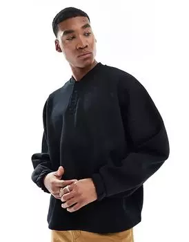 Экстремально большой свитшот черного цвета ASOS DESIGN