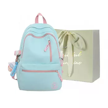 JIANGLIDA Jianglida Женский рюкзак, Черный + кулон