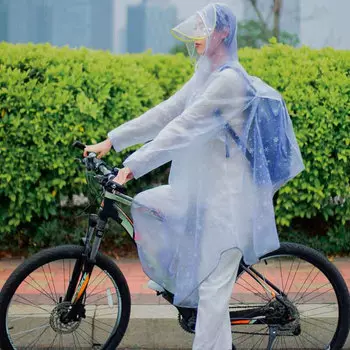 Jiaolu горный велосипед велосипедный плащ одинарное пончо всего тела (белый размер XXXL с рукавами-снежинками * 2)