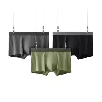 Jiaouchi Мужские боксеры Bananain, Дымчато-розовый + зелено-зеленый + небесно-голубой