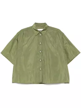 JIL SANDER+ атласная рубашка, зеленый