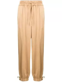 Jil Sander атласные спортивные брюки, нейтральный цвет