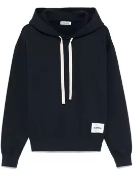 Jil Sander базовое худи, синий