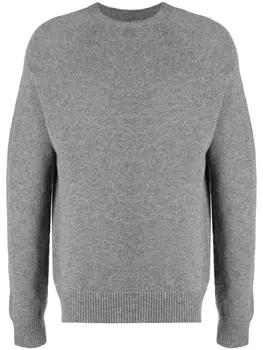 Jil Sander бесшовная кашемировая толстовка, серый