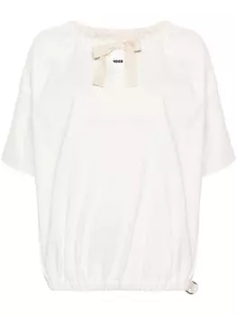 Jil Sander блузка с бантом, белый