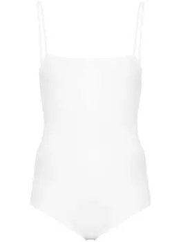 Jil Sander боди с квадратным вырезом, белый