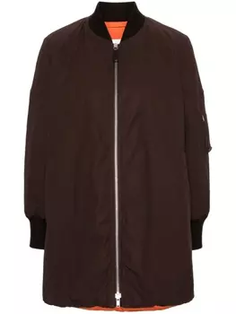 Jil Sander бомбер с кулиской, коричневый