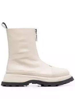 Jil Sander ботинки на молнии, нейтральный цвет
