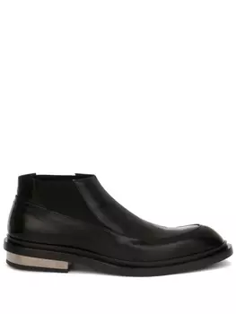 Jil Sander ботинки с металлическим декором, черный