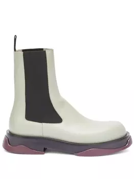 Jil Sander ботинки с закругленным носком, зеленый