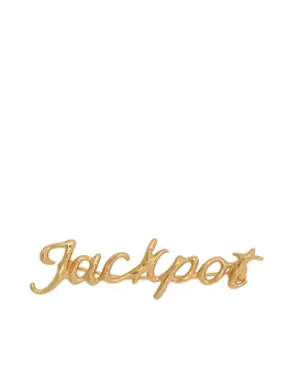 Jil Sander брошь Jackpot, золотой