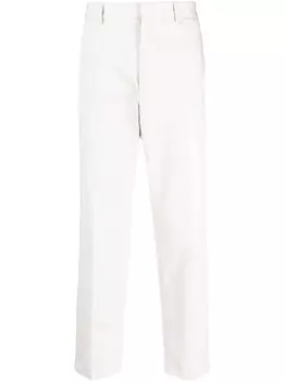 Jil Sander брюки чинос с заниженной талией, серый