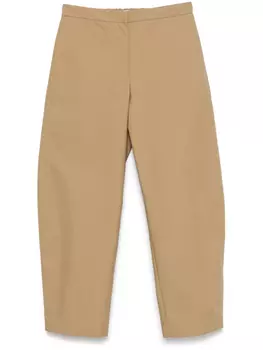 Jil Sander брюки из органического хлопка, нейтральный