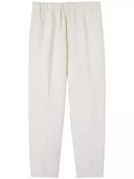 Jil Sander брюки с эластичным поясом, белый