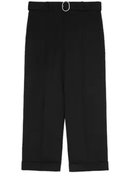 Jil Sander брюки с поясом, черный
