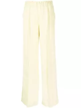 Jil Sander брюки с завышенной талией, желтый