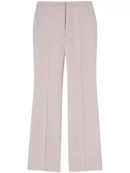 Jil Sander брюки строгого кроя со складками, розовый
