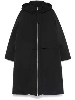 Jil Sander длинный пуховик, черный