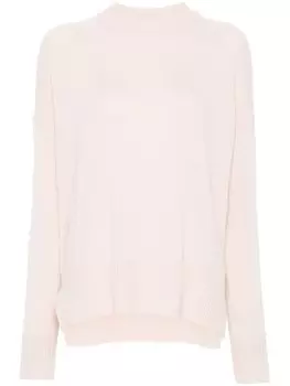 Jil Sander джемпер из кашемира с круглым вырезом, розовый