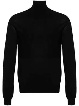 Jil Sander джемпер из вирджинской шерсти, черный