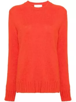 Jil Sander джемпер с круглым вырезом, красный
