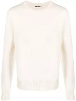 Jil Sander джемпер с круглым вырезом, нейтральный цвет