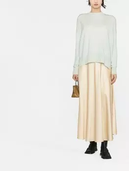 Jil Sander джемпер с разрезами, зеленый