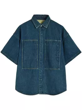 Jil Sander джинсовая рубашка на пуговицах, синий