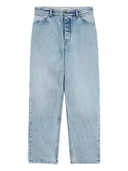 Jil Sander джинсы с нашивкой-логотипом, синий