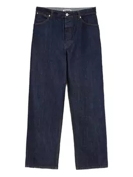 Jil Sander джинсы с нашивкой-логотипом, синий