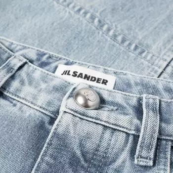 Jil Sander Джинсы с вытачками и швами, синий