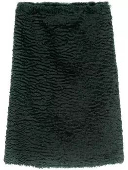 Jil Sander фактурная юбка-карандаш, зеленый