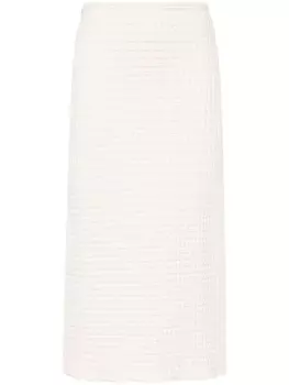 Jil Sander фактурная юбка, нейтральный цвет