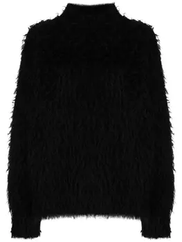 Jil Sander фактурный джемпер, черный