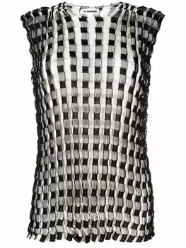 Jil Sander фактурный джемпер, черный