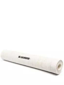 Jil Sander фактурный коврик для йоги с логотипом, нейтральный цвет