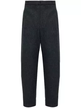 Jil Sander фетровые брюки, серый