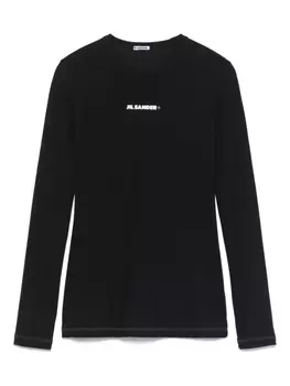 Jil Sander футболка из джерси, черный