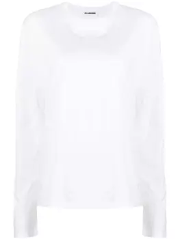 Jil Sander футболка с длинными рукавами, белый