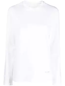 Jil Sander футболка с длинными рукавами, белый