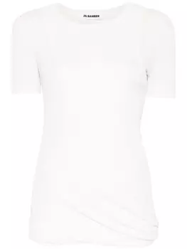 Jil Sander футболка с круглым вырезом, белый