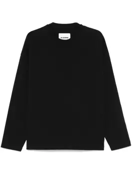 Jil Sander футболка с круглым вырезом, черный