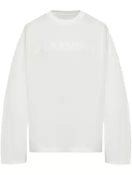 Jil Sander футболка с логотипом, белый