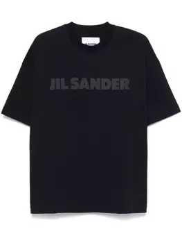 Jil Sander футболка с логотипом, черный